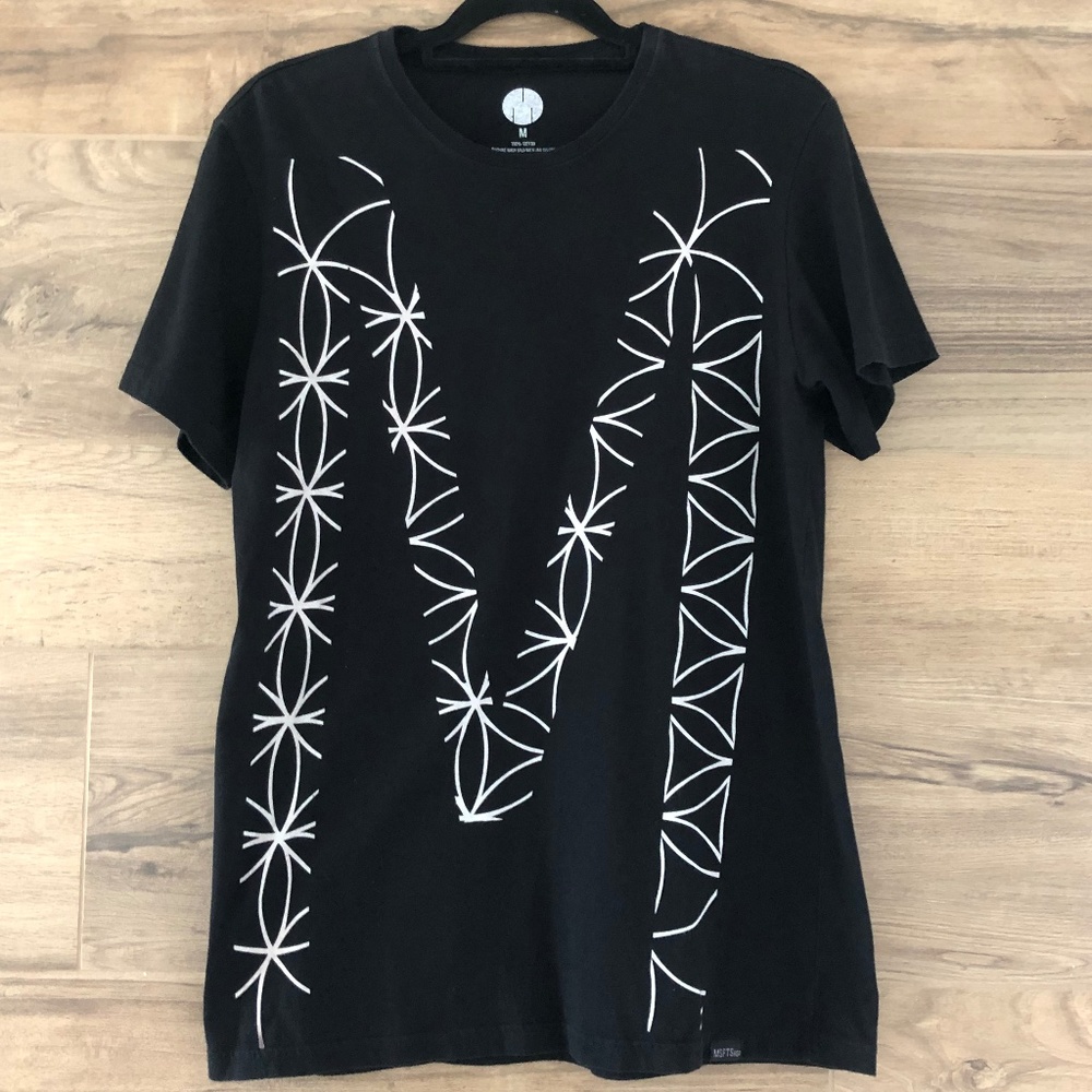 MSFTSrep Black White M Geometric Tee